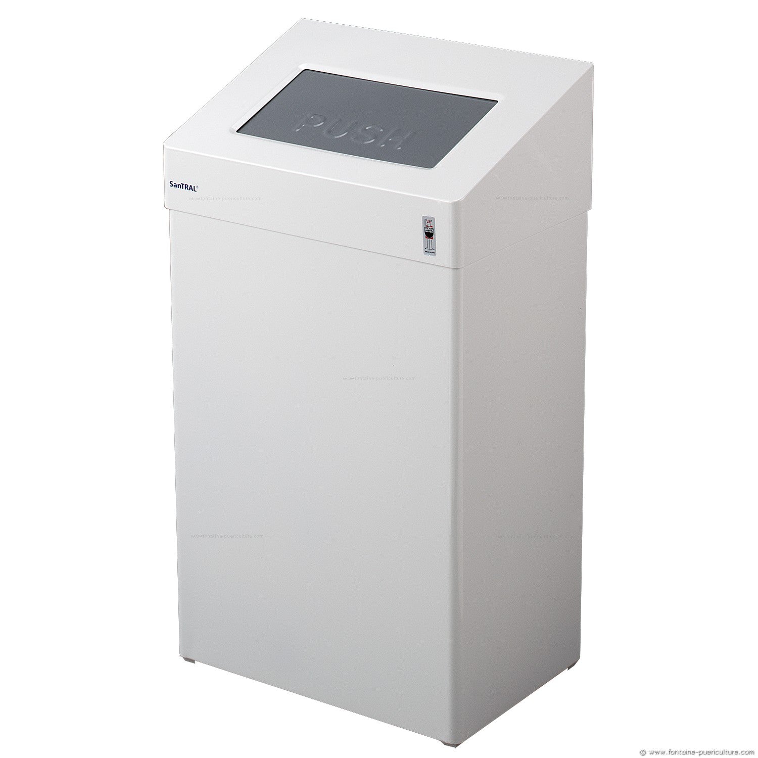 Poubelle 50 litres blanche Dan Dryer